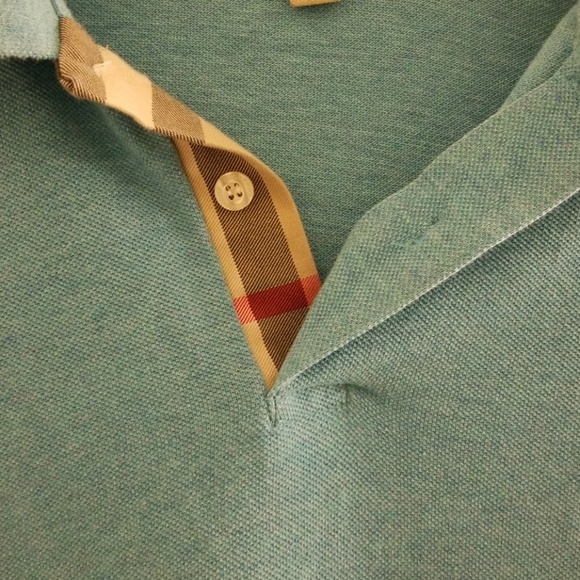 Light blue Burberry polo - Picture 4 of 6